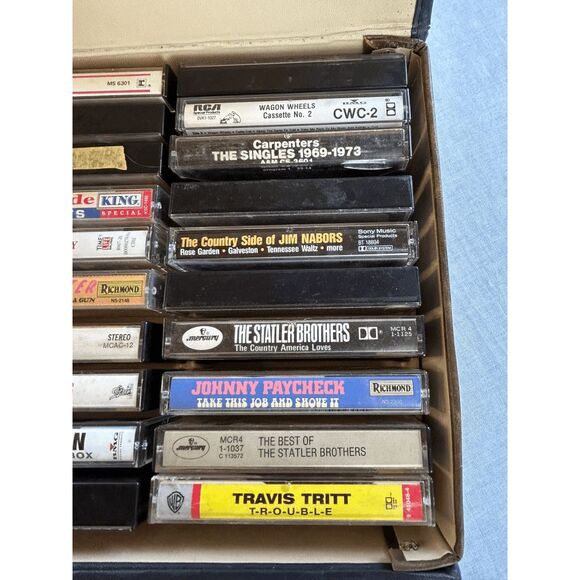 Classic Country 1970's/80's Cassette Tape Collection w/ Case, George Jones - Picture 5 of 14